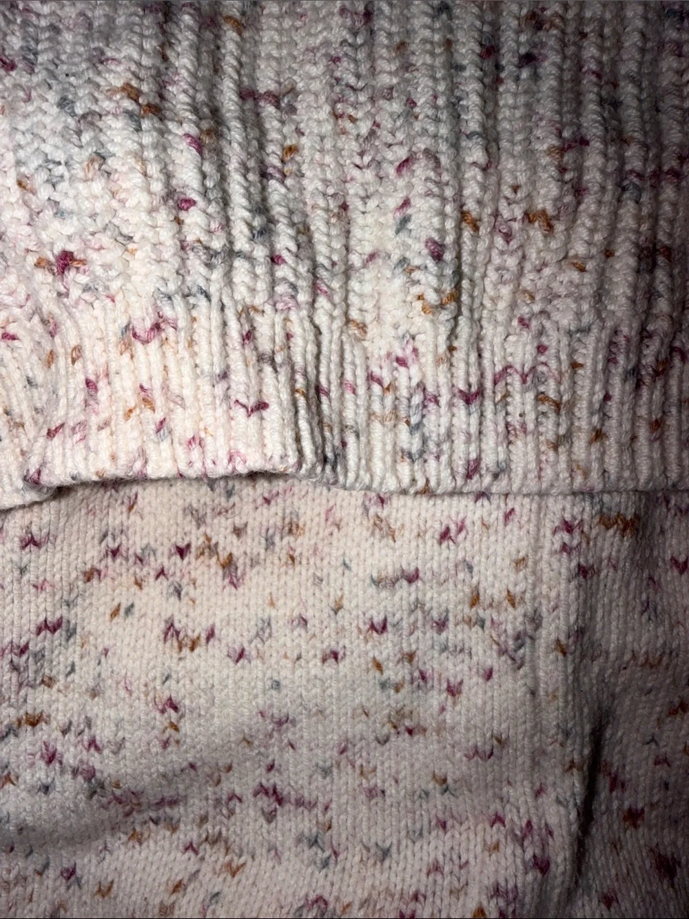 Baby Gap Speckled Knit Baby Sweater and Pants Set - Cream with Pink & Brown